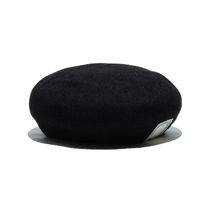 COTTON CLUB BASIC BERET - Black