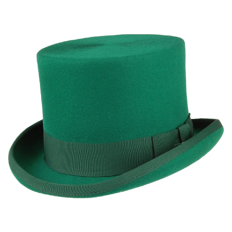 Denton Hats Wool Felt Top Hat - Green