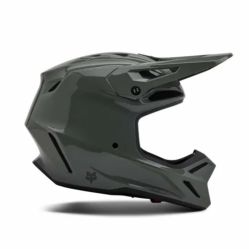 FOX V3 RS CARBON SOLID HELMET - DARK STONE