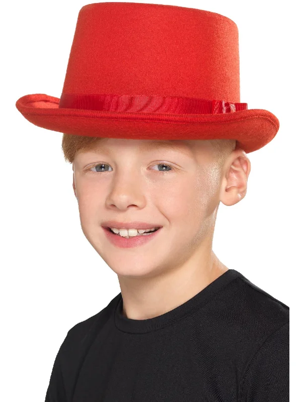 Kids Top Hat, Red