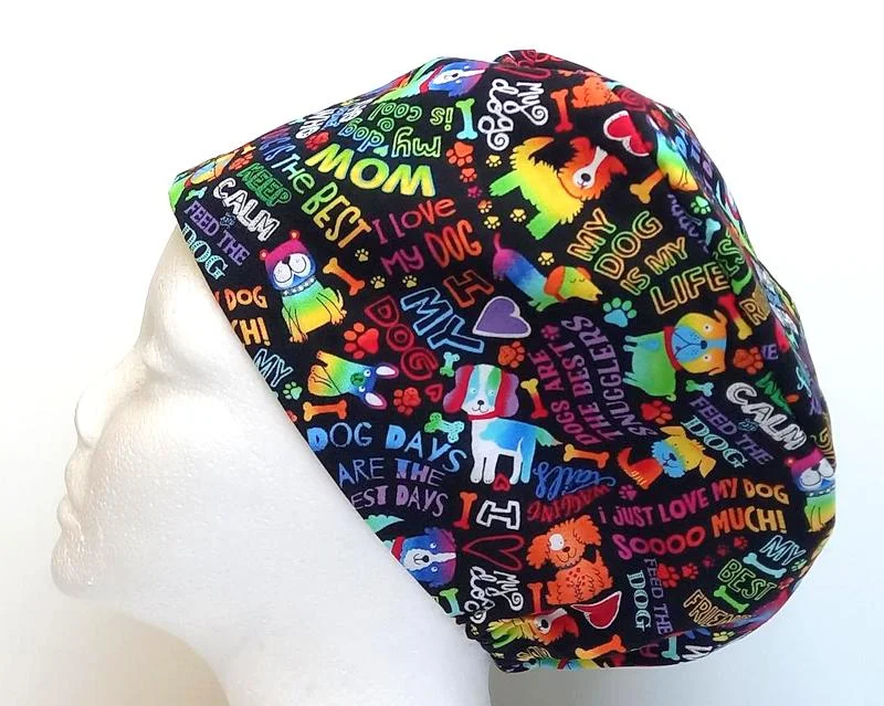 NEW - I Love my Dog Women's Basic Scrub Cap