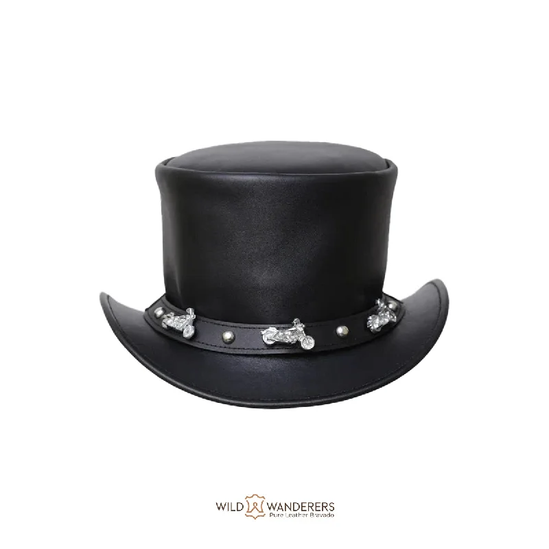 Road Warrior Handmade Biker Steampunk Top Hat