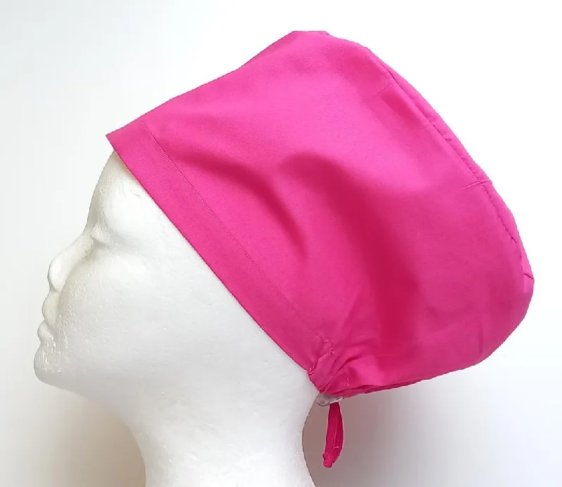 Solid Colour with Adjustable Toggle Women's Basic Scrub Caps