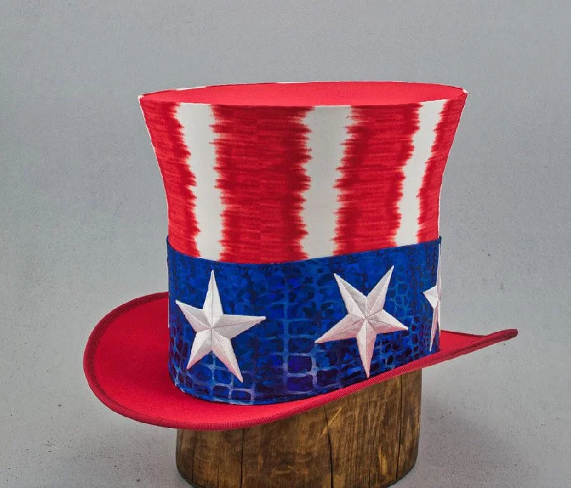 Uncle Sam Top Hat - Electric Stripe